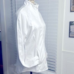 COPY - Yoga Licious Lux light weight jacket, White, XL, Thumbs hole